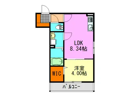 メゾン・ド・PLUM蘇我(1LDK/1階)の間取り写真