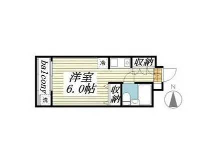 メゾン ド イマージュ(ワンルーム/1階)の間取り写真