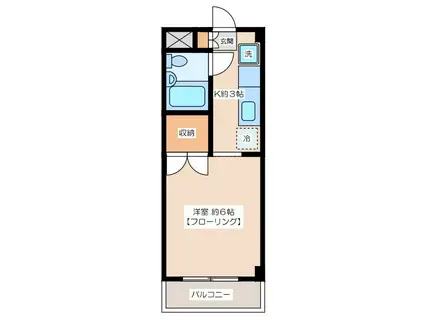 代田シティハウス(1K/4階)の間取り写真