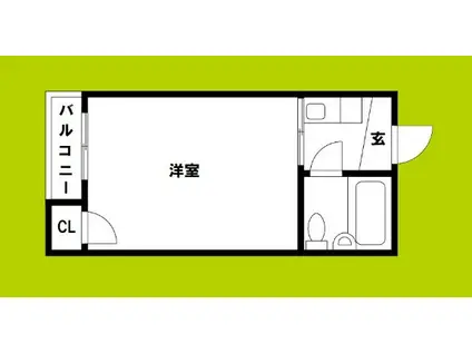 セレコート福島I(1K/4階)の間取り写真