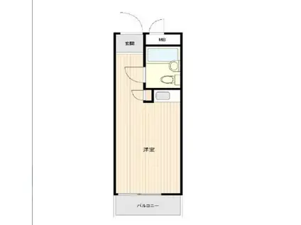 TOP市ヶ谷 1(ワンルーム/4階)の間取り写真