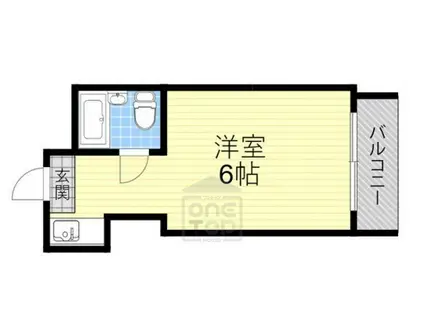 フェリス山手(ワンルーム/2階)の間取り写真