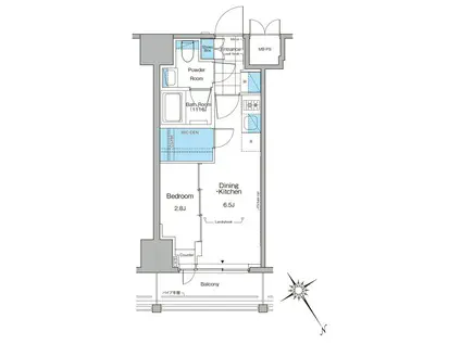 ルフォンプログレ横浜関内(1DK/6階)の間取り写真