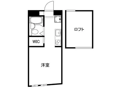 ヴィラ東武練馬II(ワンルーム/2階)の間取り写真