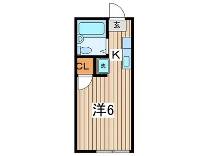 レオ新横浜C(1K/2階)の間取り写真