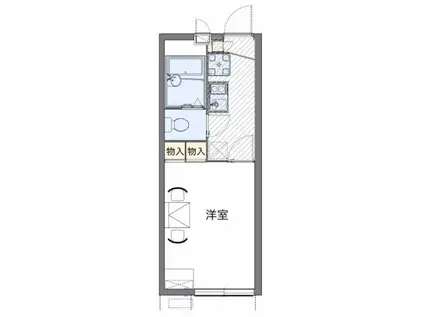 レオパレスマリアンナベルグ(1K/2階)の間取り写真