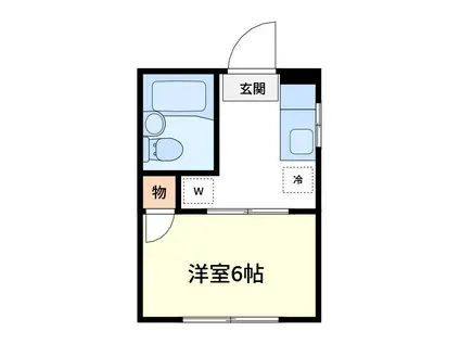 櫻木ハイツ(1K/2階)の間取り写真