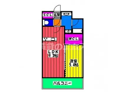 ボーナ・ウーフ(1LDK/1階)の間取り写真