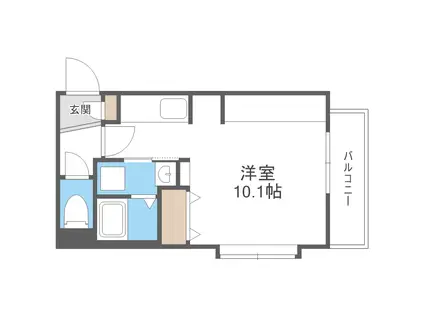 カノナ CANONA(1K/2階)の間取り写真