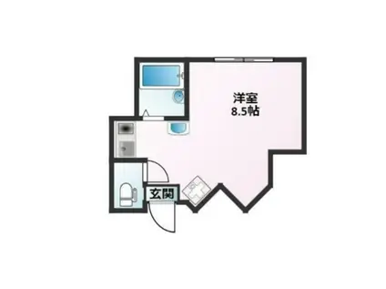 ハレマリノ豪徳寺(ワンルーム/1階)の間取り写真