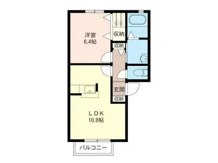 シャーメゾン大道A(1LDK/1階)の間取り写真