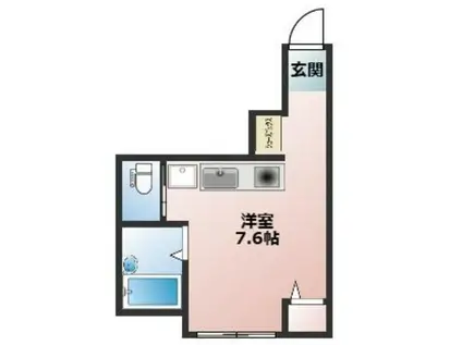 アマックス五反野III(ワンルーム/2階)の間取り写真