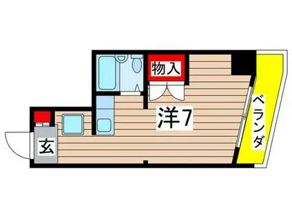 メゾン永和(ワンルーム/4階)の間取り写真