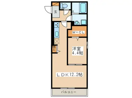 プレシャス湘南II(1LDK/3階)の間取り写真