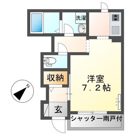 ピュア ルーセントII(1K/1階)の間取り写真