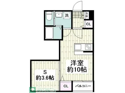 AIX 大森東(1SDK/1階)の間取り写真