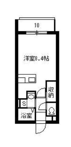 サンシャイン宇宿(ワンルーム/4階)の間取り写真