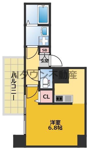 S-RESIDENCE上前津(1K/15階)の間取り写真