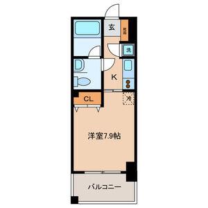 コンフォート武蔵野(1K/5階)の間取り写真