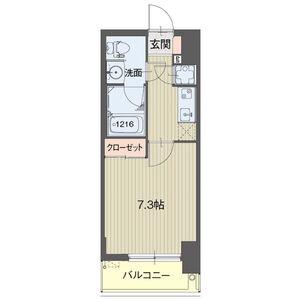 ライブコート泉(1K/6階)の間取り写真