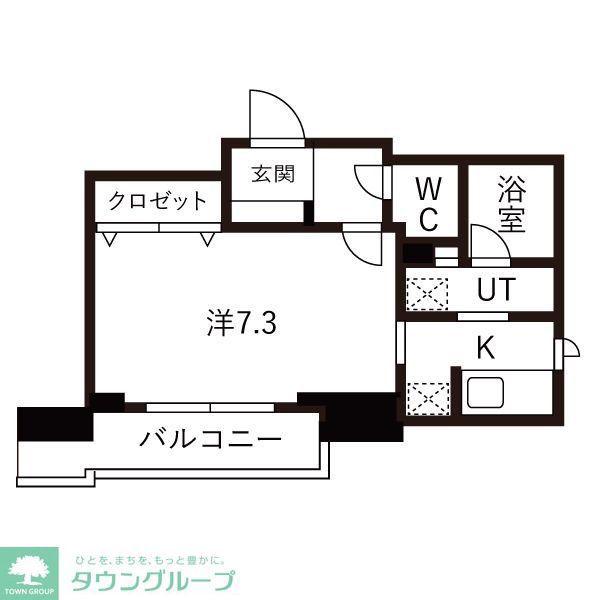 DELCCS SHINAGAWA(1K/7階)の間取り写真