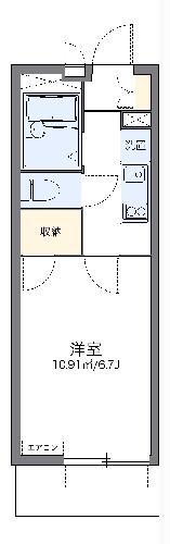 レオパレスフルート(1K/4階)の間取り写真
