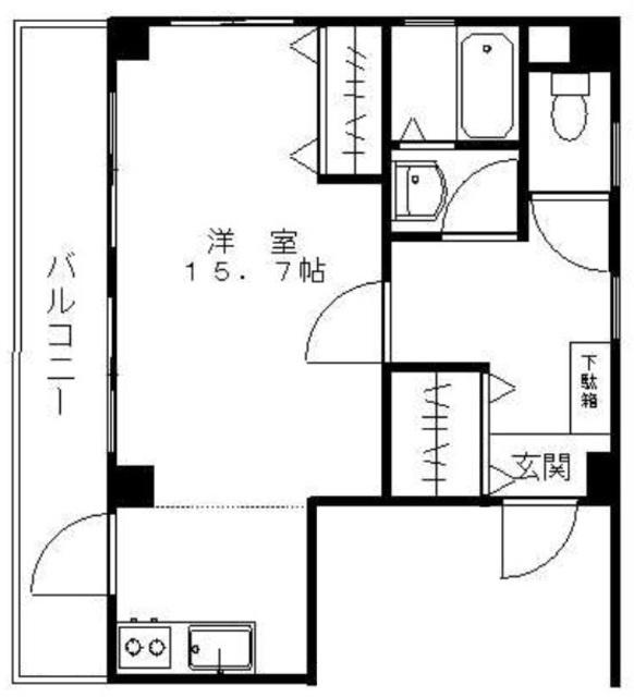 ハイツ1172(ワンルーム/2階)の間取り写真