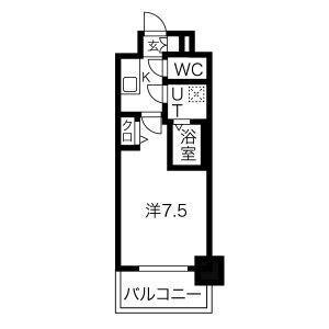 MJC大阪ファインゲート(1K/8階)の間取り写真