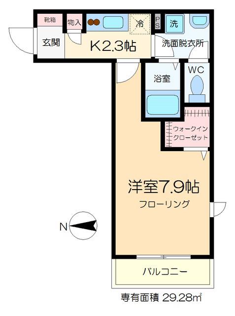 サン アディューK(1K/3階)の間取り写真