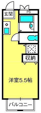 CEREZO・PASEO II(ワンルーム/3階)の間取り写真