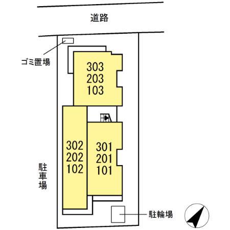 ホープハイツ(2LDK/3階)の間取り写真