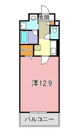 エスペーロ神田(1K/3階)の間取り写真