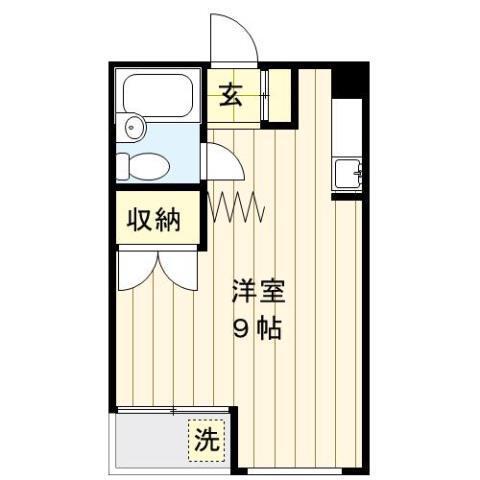 ビラ西日暮里(ワンルーム/2階)の間取り写真