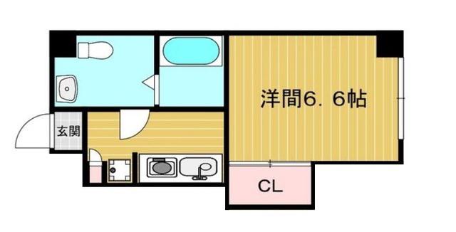 I.S.STAGE ICHIKAWA(1K/3階)の間取り写真