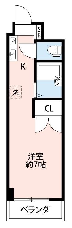 レフィーニ東玉川学園(1K/1階)の間取り写真