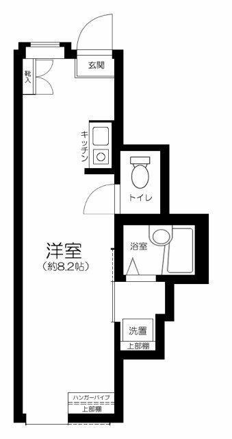 コクーン北町(ワンルーム/1階)の間取り写真