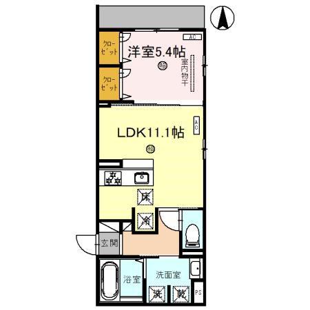 プラザ シャルム(1LDK/3階)の間取り写真