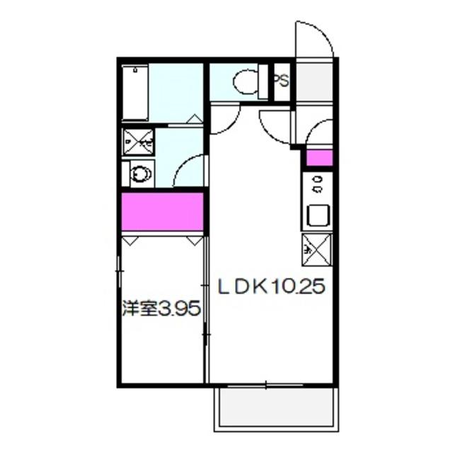 フォーラムコンフォート(1LDK/3階)の間取り写真