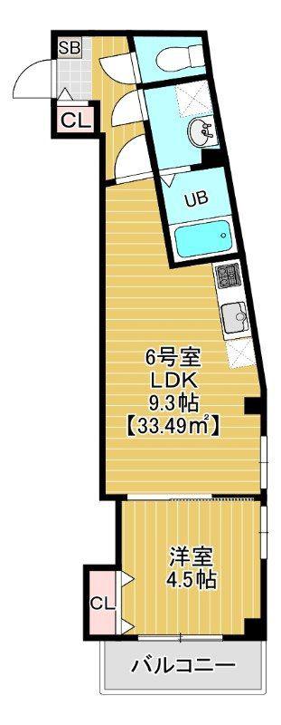 CHARMANT MAISON(1LDK/3階)の間取り写真