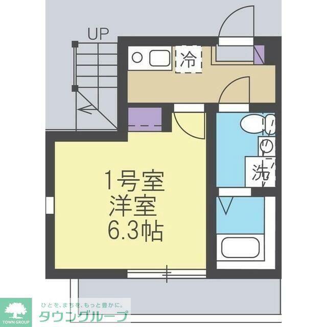 コンフォールII三ツ境(1K/2階)の間取り写真