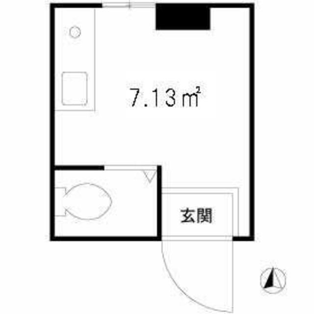 ダイヤモンドビル(ワンルーム/3階)の間取り写真