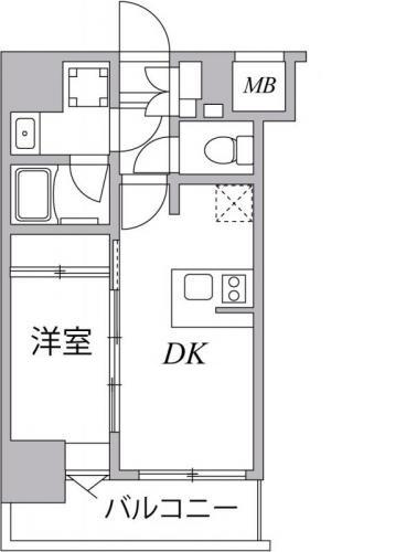SYFORME SUMIYOSHI(1LDK/2階)の間取り写真