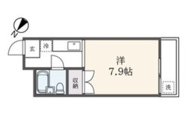 グランドール大台(1K/3階)の間取り写真