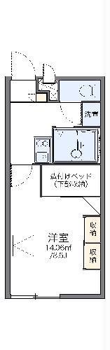 レオパレスMINE(1K/2階)の間取り写真