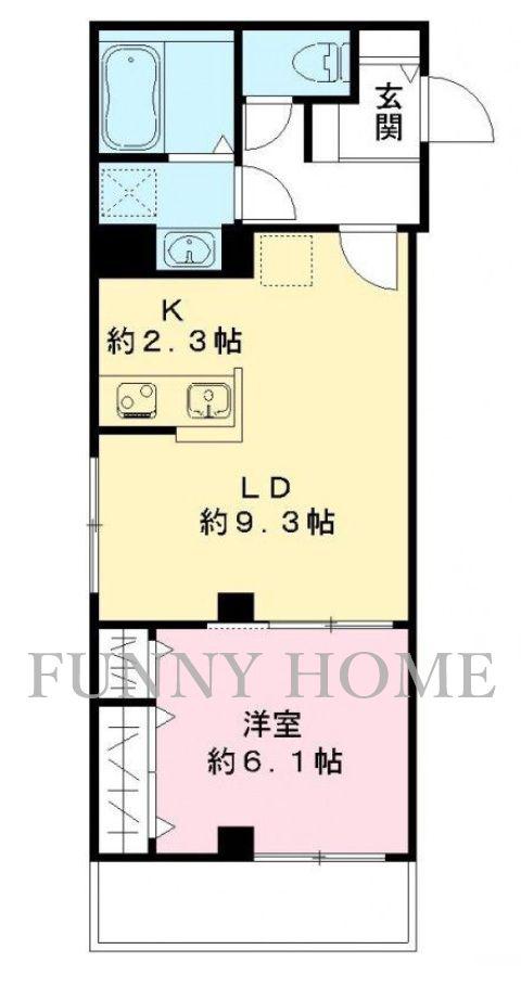DIAMOND VALLEY(1LDK/2階)の間取り写真