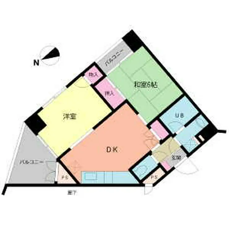 バークレハイツ 7階階 間取り