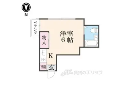 メゾンカプチーノ川島(1K/2階)の間取り写真