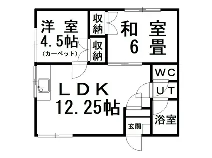 レジデンス21(2LDK/1階)の間取り写真