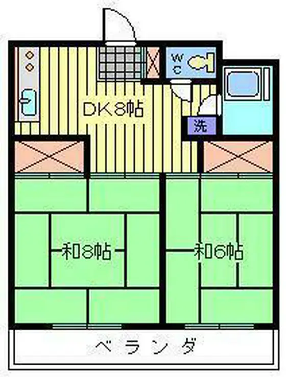 栄コーポ 1階階 間取り