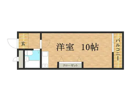 ジャルダン三田2番館(ワンルーム/5階)の間取り写真